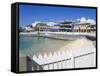 Stores on Harbour Drive, George Town, Grand Cayman, Cayman Islands, Greater Antilles, West Indies-Richard Cummins-Framed Stretched Canvas