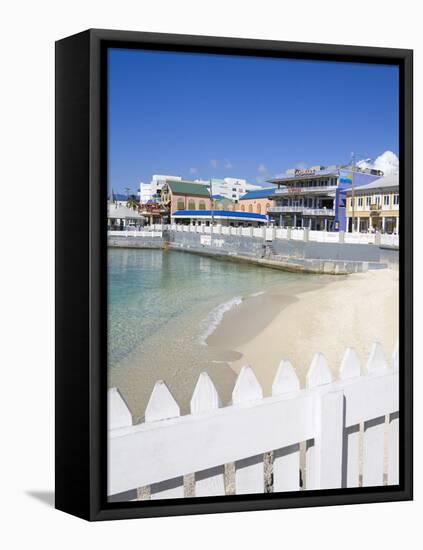 Stores on Harbour Drive, George Town, Grand Cayman, Cayman Islands, Greater Antilles, West Indies-Richard Cummins-Framed Stretched Canvas