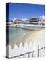 Stores on Harbour Drive, George Town, Grand Cayman, Cayman Islands, Greater Antilles, West Indies-Richard Cummins-Stretched Canvas