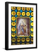 Stories from Life of Don Bosco, Stained Glass Window, Castelnuovo Don Bosco, Piedmont, Italy-null-Framed Giclee Print