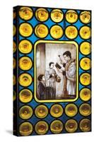 Stories from Life of Don Bosco, Stained Glass Window, Castelnuovo Don Bosco, Piedmont, Italy-null-Stretched Canvas
