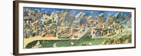 Stories from the Lives of the Holy Fathers in the Desert (Thebaid), 1420 Circa, (Tempera on Wood Pa-Fra (c 1387-1455) Angelico-Framed Premium Giclee Print