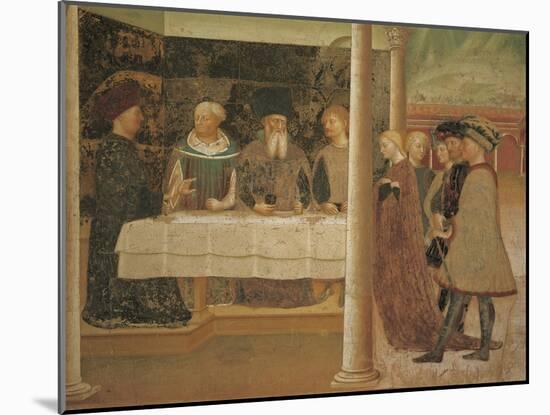 Stories of Baptist: Herod's Banquet, Detail of Fresco-Masolino Da Panicale-Mounted Giclee Print