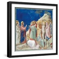 Stories of Christ the Raising of Lazarus-Giotto di Bondone-Framed Giclee Print