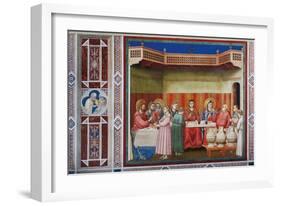 Stories of Christ the Wedding at Cana Or the Marriage Feast at Cana-Giotto di Bondone-Framed Giclee Print