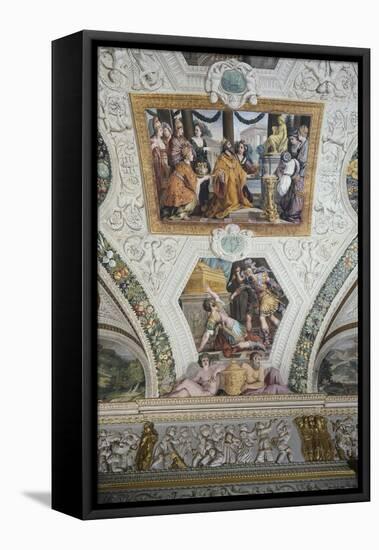 Stories of Salomon-Pietro da Cortona-Framed Stretched Canvas