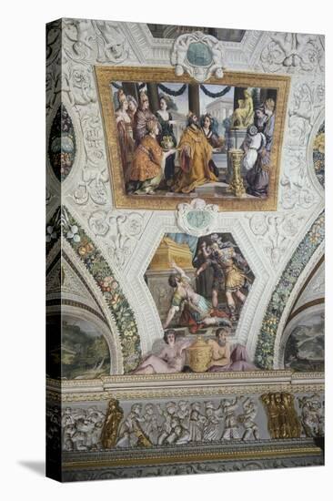 Stories of Salomon-Pietro da Cortona-Stretched Canvas