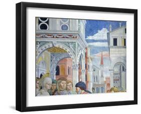 Stories of St. Augustine, 1465-Benozzo Gozzoli-Framed Giclee Print