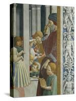 Stories of St. Augustine: Teacher and Pupils, 1465-Benozzo Gozzoli-Stretched Canvas