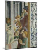 Stories of St. Augustine: Teacher and Pupils, 1465-Benozzo Gozzoli-Mounted Giclee Print