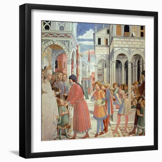 Stories of St Augustine-Benozzo Gozzoli-Framed Giclee Print