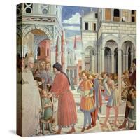 Stories of St Augustine-Benozzo Gozzoli-Stretched Canvas