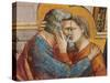 Stories of St Joachim and St Anne the Meeting at the Golden Gate-Giotto di Bondone-Stretched Canvas