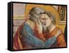 Stories of St Joachim and St Anne the Meeting at the Golden Gate-Giotto di Bondone-Framed Stretched Canvas