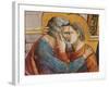 Stories of St Joachim and St Anne the Meeting at the Golden Gate-Giotto di Bondone-Framed Giclee Print