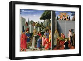 Stories of St Nicholas-Fra Angelico-Framed Giclee Print