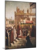 Stories of St. Ursula, Martyrdom of Pilgrims and Funeral of St. Ursula, 1493-Vittore Carpaccio-Mounted Giclee Print