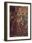 Stories of St Ursula, Meeting of Etherius and Ursula and Departure of Pilgrims-Vittore Carpaccio-Framed Giclee Print