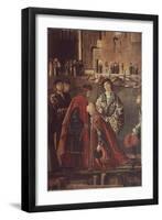 Stories of St Ursula, Meeting of Etherius and Ursula and Departure of Pilgrims-Vittore Carpaccio-Framed Giclee Print