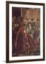 Stories of St Ursula, Meeting of Etherius and Ursula and Departure of Pilgrims-Vittore Carpaccio-Framed Giclee Print