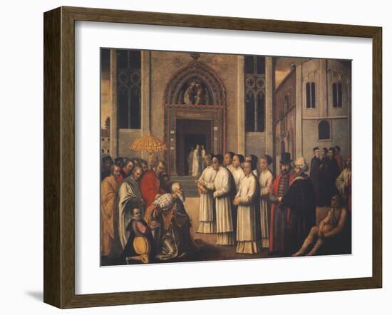 Stories of St. Ursula-Vittore Carpaccio-Framed Giclee Print