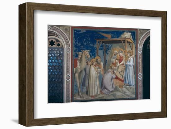 Stories of the Christ the Adoration of the Magi-Giotto di Bondone-Framed Photographic Print