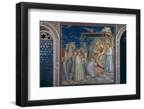 Stories of the Christ the Adoration of the Magi-Giotto di Bondone-Framed Photographic Print