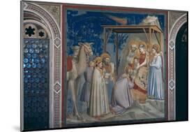 Stories of the Christ the Adoration of the Magi-Giotto di Bondone-Mounted Photographic Print