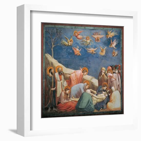 Stories of the Passion, Mourning over Dead Christ-Giotto di Bondone-Framed Art Print