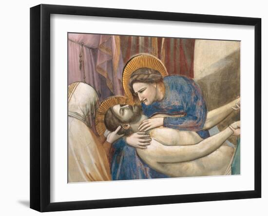 Stories of the Passion the Mourning Over the Dead Christ-Giotto di Bondone-Framed Giclee Print