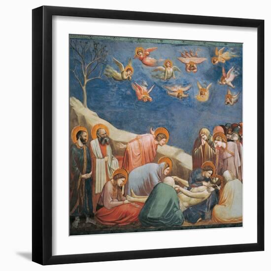 Stories of the Passion the Mourning Over the Dead Christ-Giotto di Bondone-Framed Giclee Print