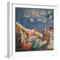 Stories of the Passion the Mourning Over the Dead Christ-Giotto di Bondone-Framed Giclee Print