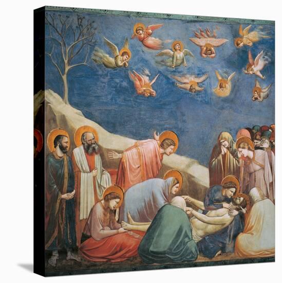 Stories of the Passion the Mourning Over the Dead Christ-Giotto di Bondone-Stretched Canvas