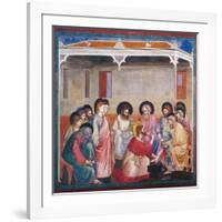 Stories of the Passion the Washing of the Feet-Giotto di Bondone-Framed Giclee Print