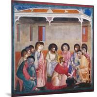 Stories of the Passion the Washing of the Feet-Giotto di Bondone-Mounted Giclee Print