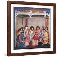 Stories of the Passion the Washing of the Feet-Giotto di Bondone-Framed Giclee Print