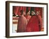 Stories of the Virgin Mary: Annunciation to Zacharias-Domenico Ghirlandaio-Framed Giclee Print