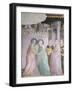 Stories of Virgin: Meeting at Golden Gate, Fresco by Taddeo Gaddi-null-Framed Giclee Print