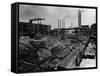 Storing Rubber at Akron, Usa-null-Framed Stretched Canvas