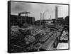 Storing Rubber at Akron, Usa-null-Framed Stretched Canvas