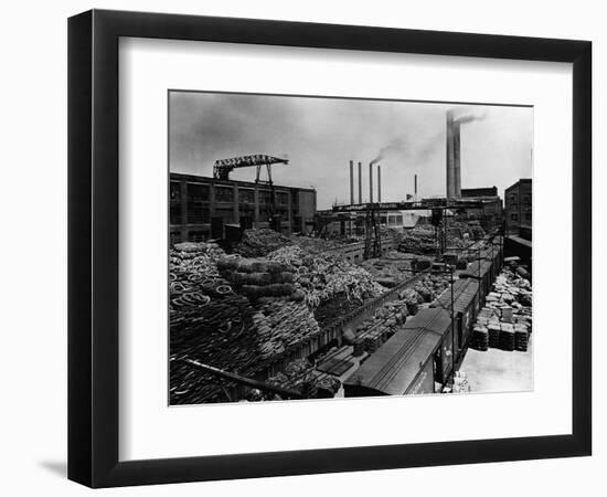 Storing Rubber at Akron, Usa-null-Framed Photographic Print