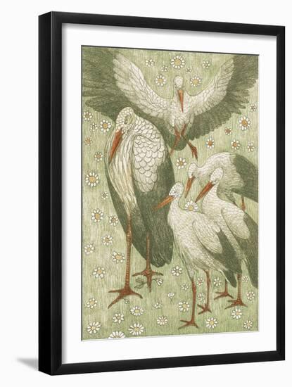 Stork Gather-Theo van Hoytema-Framed Premium Giclee Print