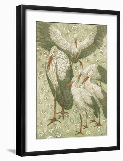 Stork Gather-Theo van Hoytema-Framed Premium Giclee Print