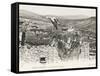 Stork Nesting on a Rooftop, Constantine, Algeria-null-Framed Stretched Canvas