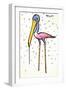 Stork with Calibrated Shanks, 1970s-George Adamson-Framed Giclee Print