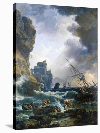 Storm, 1777-Claude Joseph Vernet-Stretched Canvas