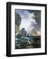 Storm, 1777-Claude Joseph Vernet-Framed Giclee Print