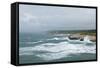 Storm along Porto Torres Coastline, Porto Torres, Sardinia, Italy-Guido Cozzi-Framed Stretched Canvas