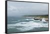 Storm along Porto Torres Coastline, Porto Torres, Sardinia, Italy-Guido Cozzi-Framed Stretched Canvas