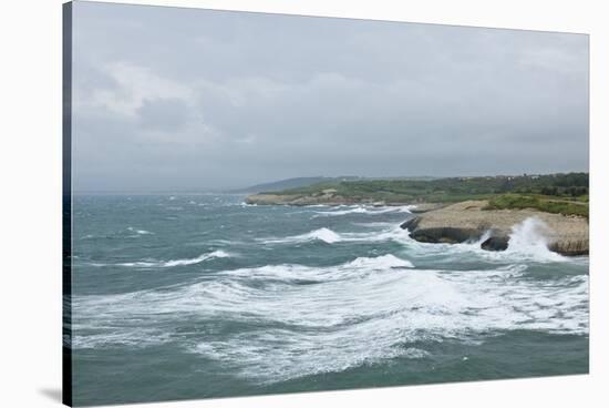 Storm along Porto Torres Coastline, Porto Torres, Sardinia, Italy-Guido Cozzi-Stretched Canvas